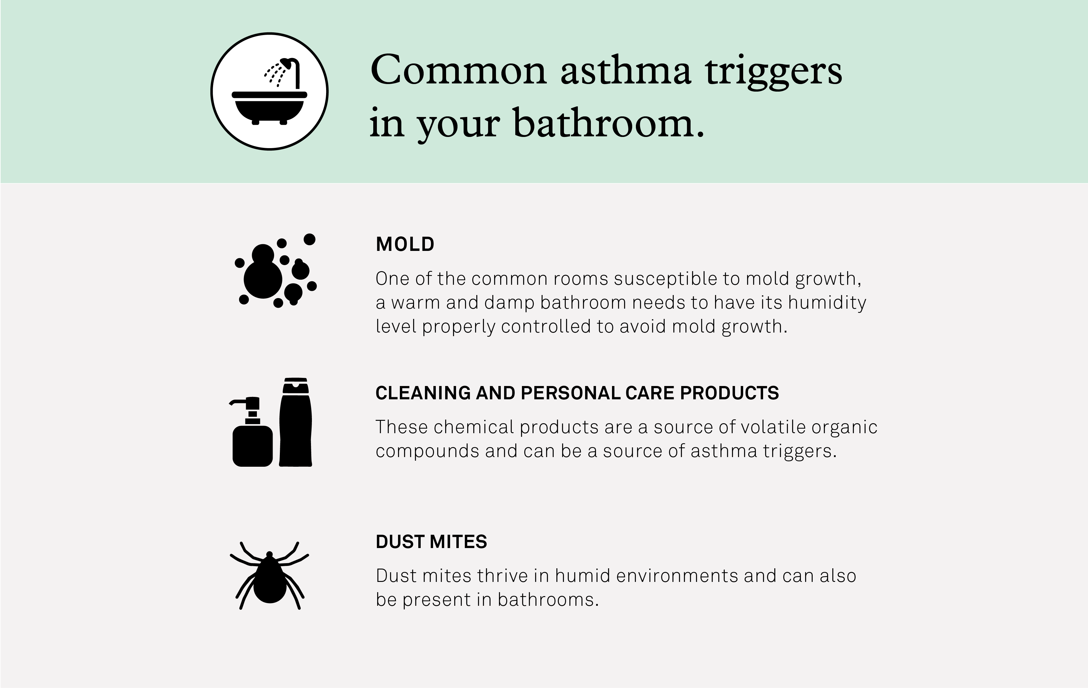 Asthma Triggers in Bathroom