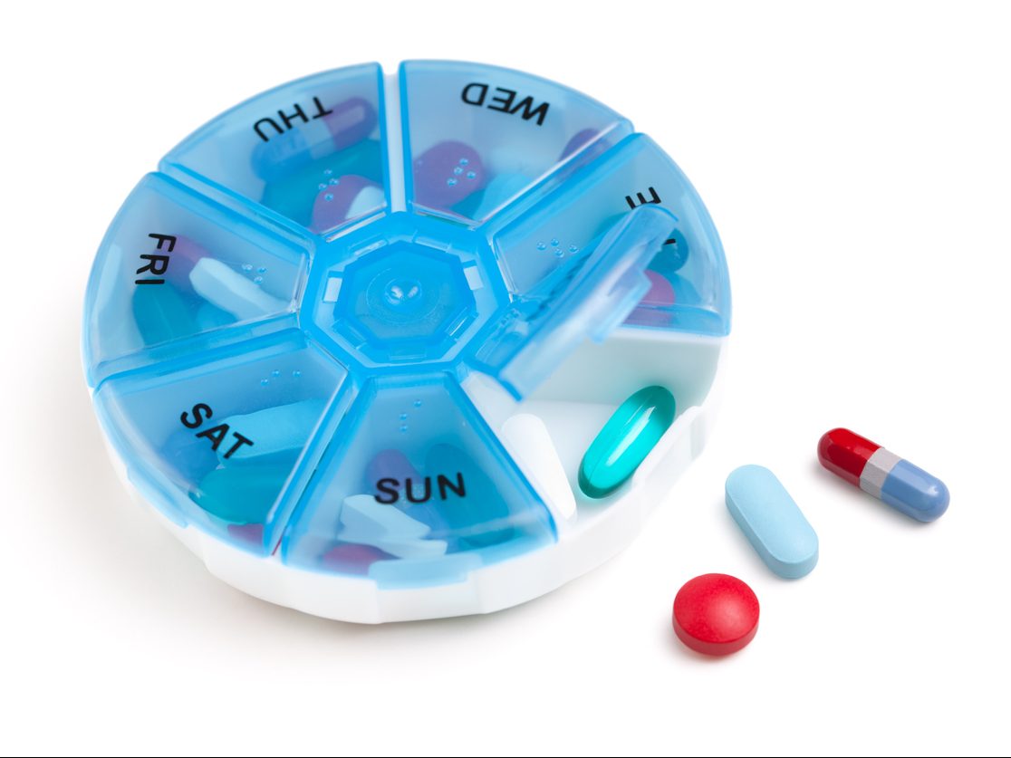 Pill Container - America-allergy-medicine